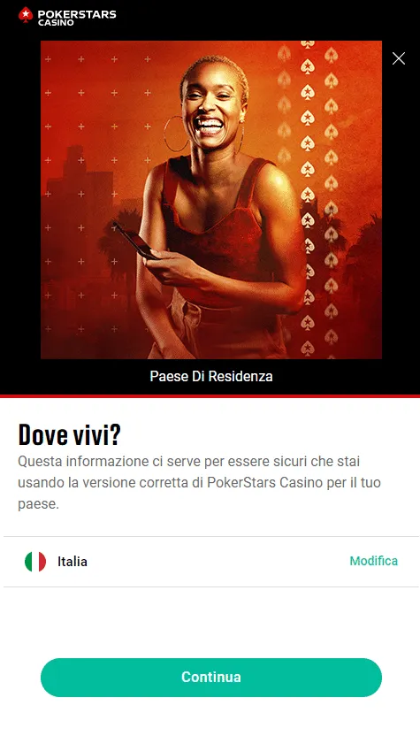 form registrazione PokerStars