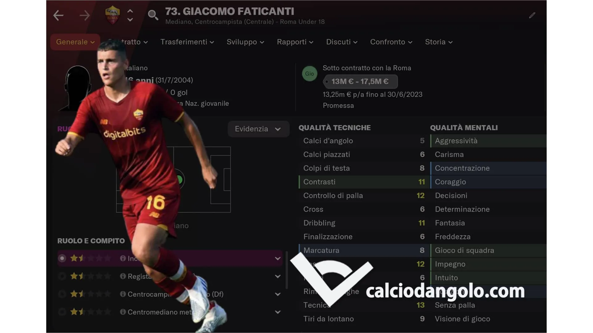 Faticanti, un super talento made in Italy: la Roma ha il suo nuovo De Rossi?