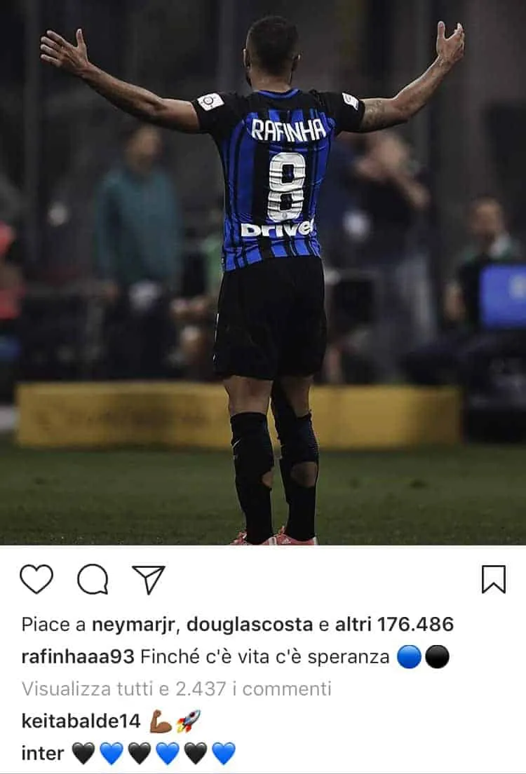 risposta keita a rafinha