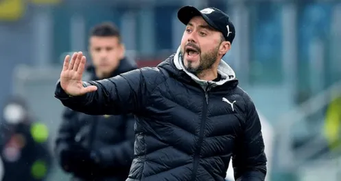 Verso Juventus-Sassuolo, De Zerbi: “Stesso atteggiamento. Berardi? La rosa è lunga”