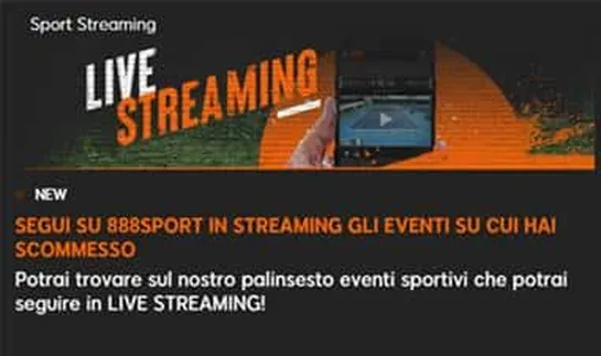 888 Sport recensione-Live Streaming