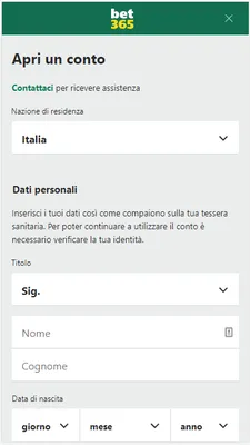Bet365 registrazione: come fare