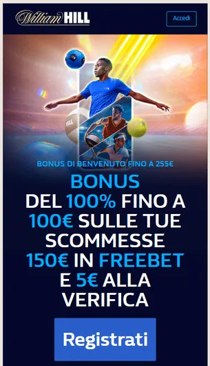 william hill bonus scommesse