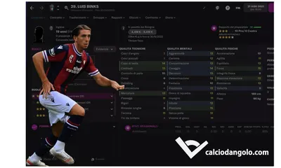 Luis Binks, il primo inglese della storia del Bologna