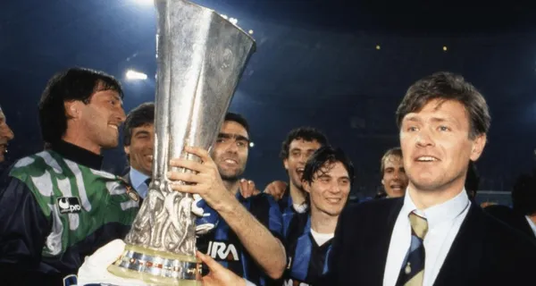 festeggiamenti Inter Coppa Uefa 1990-1991