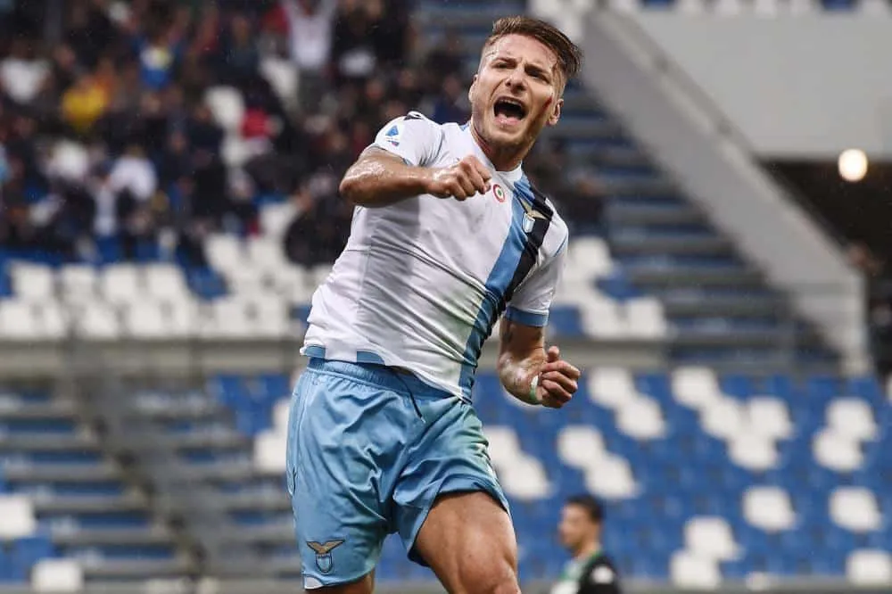 Lazio esultanza gol Ciro Immobile