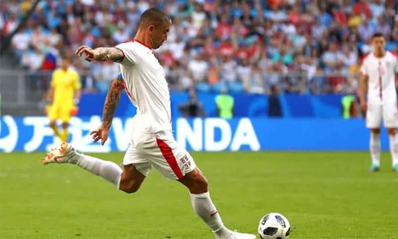 Mondiali di Russia 2018, Kolarov primo serbo a segnare su punizione in un Mondiale dal 1998