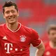 Esultanza tripletta Lewandowski Bayern