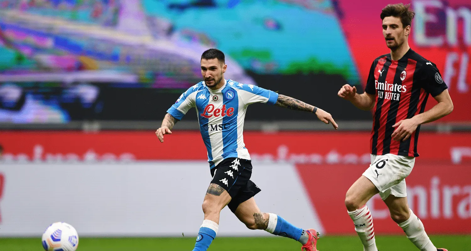 Milan-Napoli 0-1, le pagelle: Politano da tre punti, Zielinski il migliore. Espulso Rebic