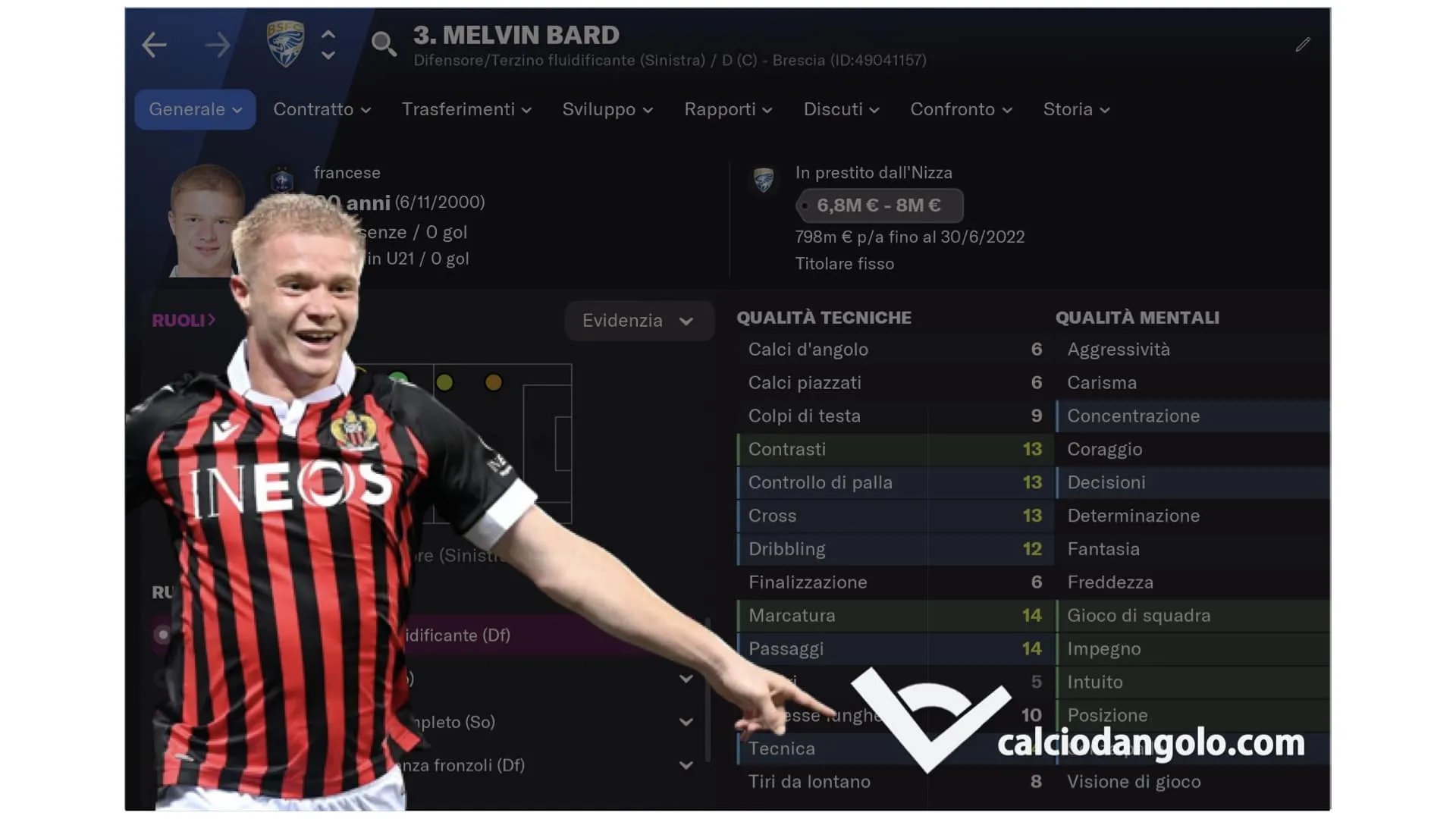 Melvin Bard, da Lione a Nizza a Brescia per diventare un top player