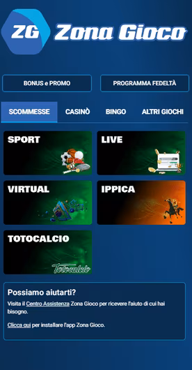 zonagioco italia app bonus e programma fedelta