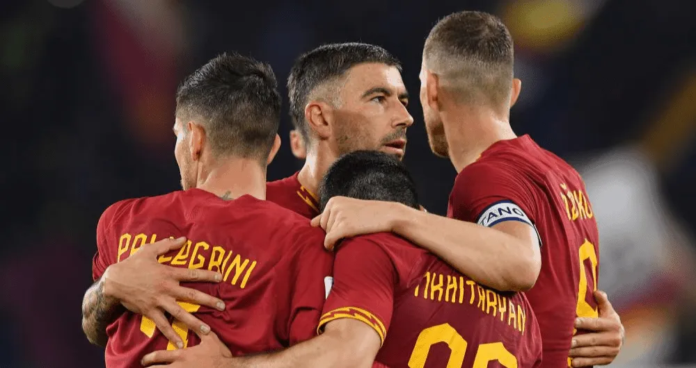Esultanza gol giocatori Roma