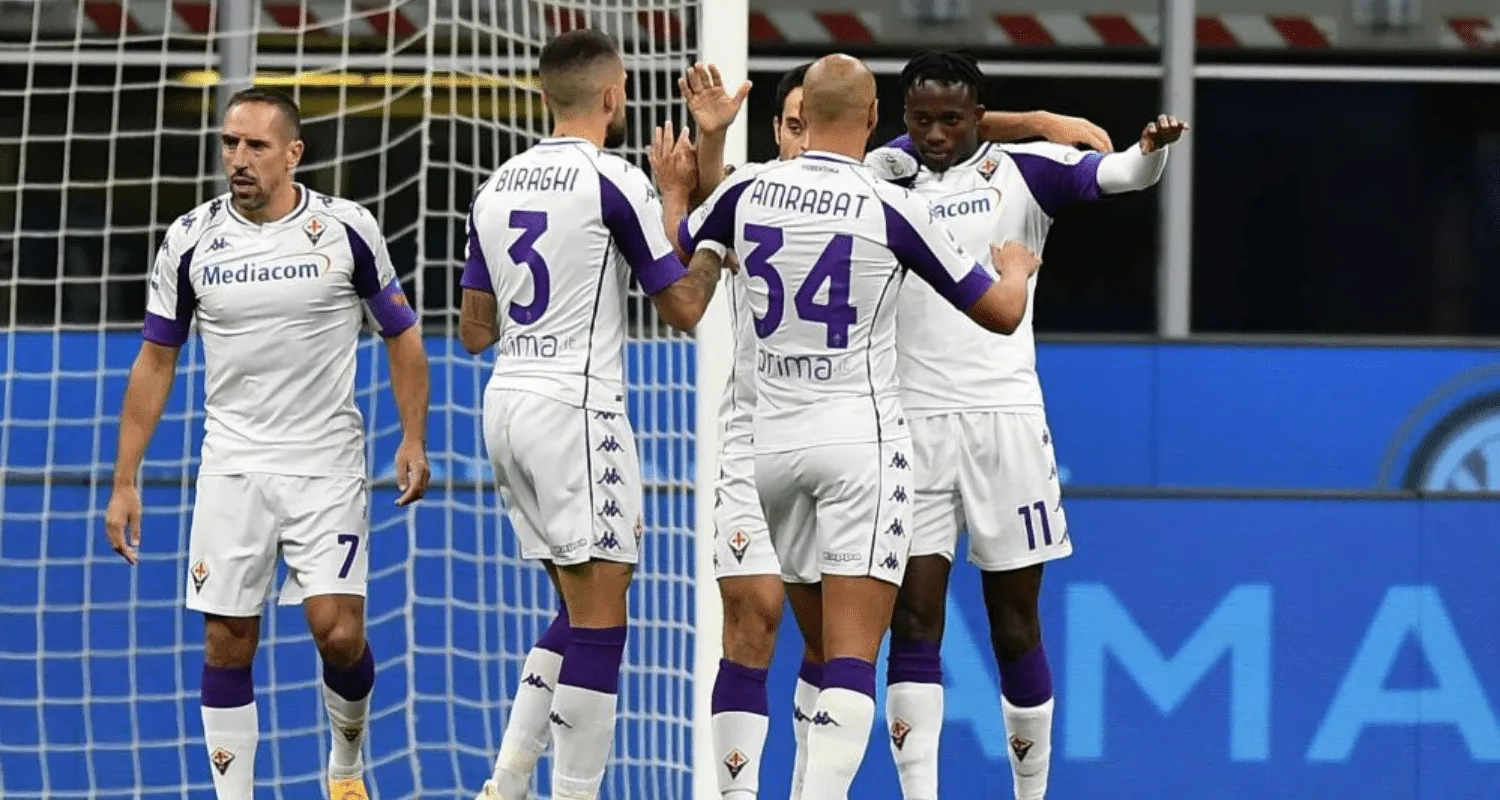 Esultanza Kouame Fiorentina